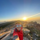 Javier Aureliano García, de ruta este jueves en la Sierra de Los Filabres.