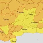 Mapa de alertas de este jueves.