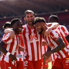 Ramazani, Baptistao y Suárez en el último choque de Liga en casa contra el Granada.
