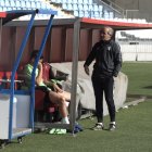 Javi Fernández como psicólogo del primer equipo en la temporada 2018-2019.