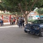 Llegada de los manifestantes a la huelga contra el conflicto Israel-Palestina convocada por el Sindicato de Estudiantes.