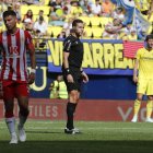 Hernández Maeso en el Villarreal-Almería que acabó con derrota rojiblanca por 2-1.