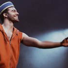 El actor almeriense Natán Segado como Giulio en el musical ‘Pretty Woman’. Foto: Imanol Fuentes.