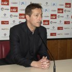 Luis Miguel Ramis en su presentación como entrenador del Almería.