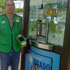El vendedor de la ONCE, Pedro Antonio Morata.
