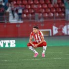 La imagen de Lázaro al final del partido ante la Real Sociedad del pasado sábado. 