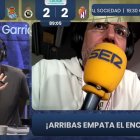 Imagen del directo por YouTube de Carrusel Deportivo con Iturralde González hablando de la polémica.