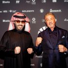 Con Silverster Stallone, protagonista de una de las grandes sagas del cine: Rocky Balboa.