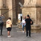 Imagen de la grabación de Caminos de Sefarad. Imagen de La Judería de Almería.