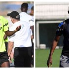 Lopy (Senegal) y Baba (Ghana), dos de los internacionales del Almería.