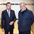 El presidente del Getafe, Ángel Torres, con Javier Tebas, presidente de LaLiga.