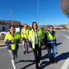 La delegada del Gobierno,  acompañada de la delegada de Fomento y el alcalde de Serón han visitado las obras.