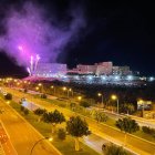 Encendido de luces en el Hospital de Torrecárdenas en 2021.