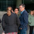 Miembros del PSOE en el Centro de Nueva Andalucía.