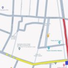 Mapa que la Agrupación ha facilitado a las hermandades para marcar en rojo el tramo que se eliminará.