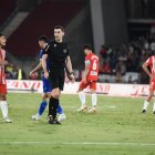 Muñiz Ruiz en el Almería-Getafe del pasado campeonato que finalizaba 1-0.