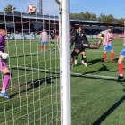 El momento del gol de Carbonell, que le sirvió al Barbastro para avanzar a dieciseisavos de la Copa.