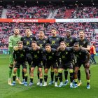 El once del Almería en el Cívitas Metropolitano en el partido de la 16ª jornada del curso en la Liga de las Estrellas.