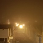 Niebla en esta jornada de lunes sobre la ciudad.