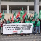 Manifestación del CSIF durante la mañana del miércoles.