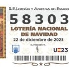 58303, segundo premio.