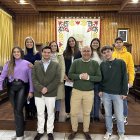 Los 5 jóvenes de Huércal-Overa que se beneficiarán de estas ayudas en el municipio.
