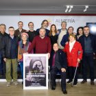 El equipo de la película El interrogatorio, durante la presentación este jueves a los medios.