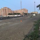 Zona en la que ya ha desaparecido la playa de vías