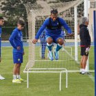 El delantero, que jugó 15 minutos ante el Girona, realizó el lunes un gran entrenamiento.