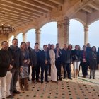 Comisión coordinación en el castillo este martes.