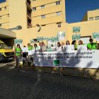 Manifestación del SATSE a las puertas de Urgencias de Torrecárdenas.