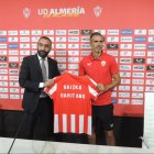 Garitano el día de su presentación con el Almería.