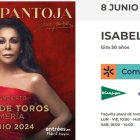 Isabel Pantoja actuará en Almería el próximo 8 de junio.