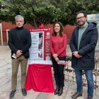 Antonio Martín, Magdalena Cantero y Cristóbal Díaz presentando el programa de actividades. 