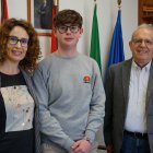 El vicario Eduardo Guillén junto al alcalde Antonio Bonilla.