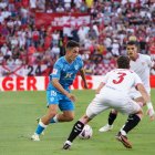 Arribas en el Sevilla-Almería de la primera vuelta. 