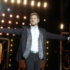 David Bisbal en su último concierto ofrecido en la capital almeriense.