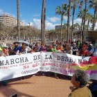 Llegada de La Desbandá en su llegada a Almería.