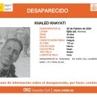 Cartel del Centro Nacional de Desaparecidos.
