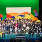 Foto de familia tras la gala de los Soles Repsol celebrada el lunes en Cartagena.