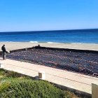 Fotografía de la construcción del establecimiento facilitada por un vecino.