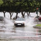 Imagen de un día de lluvia en la capital.