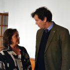 Juan José Salvador con la consejera de Salud, Catalina García.