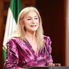 Patricia del Pozo, consejera de Desarrollo Educativo y FP, en una rueda de prensa. Foto de archivo.