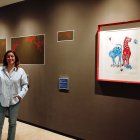 Tania Fábrega, directora del Museo de Almería, en una de sus salas