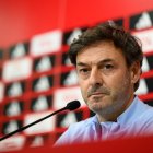 Santi Denia, en la sala de prensa.