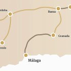 Recorrido del tren turístico de lujo Al Ándalus.
