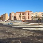 Así se encuentran los trabajos para las dársenas de la estación provisional