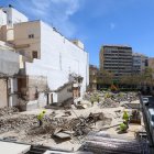 Vista del solar en el que se levantaba el edificio de Correos