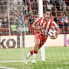 Arribas en la celebración de su gol en Los Juegos Mediterráneos